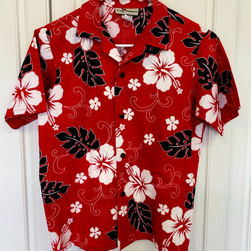 Authentic, vintage, Hawaiian shirt.